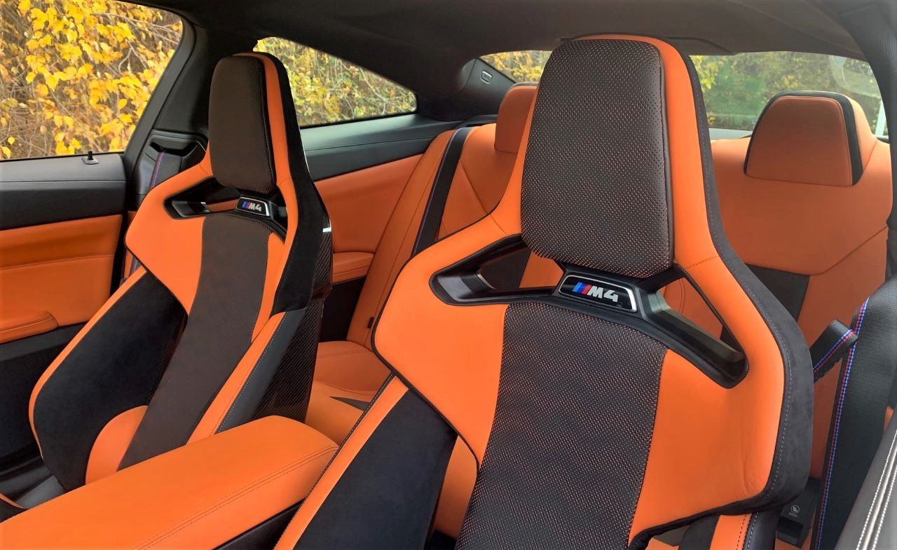 2022 BMW M4 Competition front seats