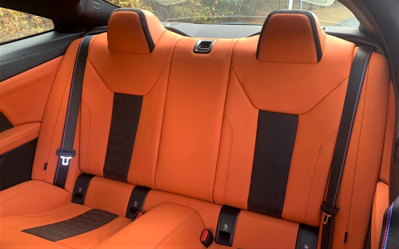 2022 BMW M4 Competition rear seats
