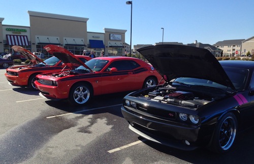 Cars and Coffee Fayetteville: Dodge Challengers