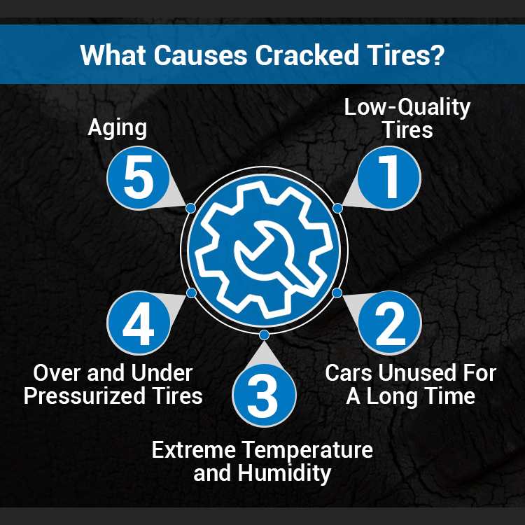 causes of cracked tires