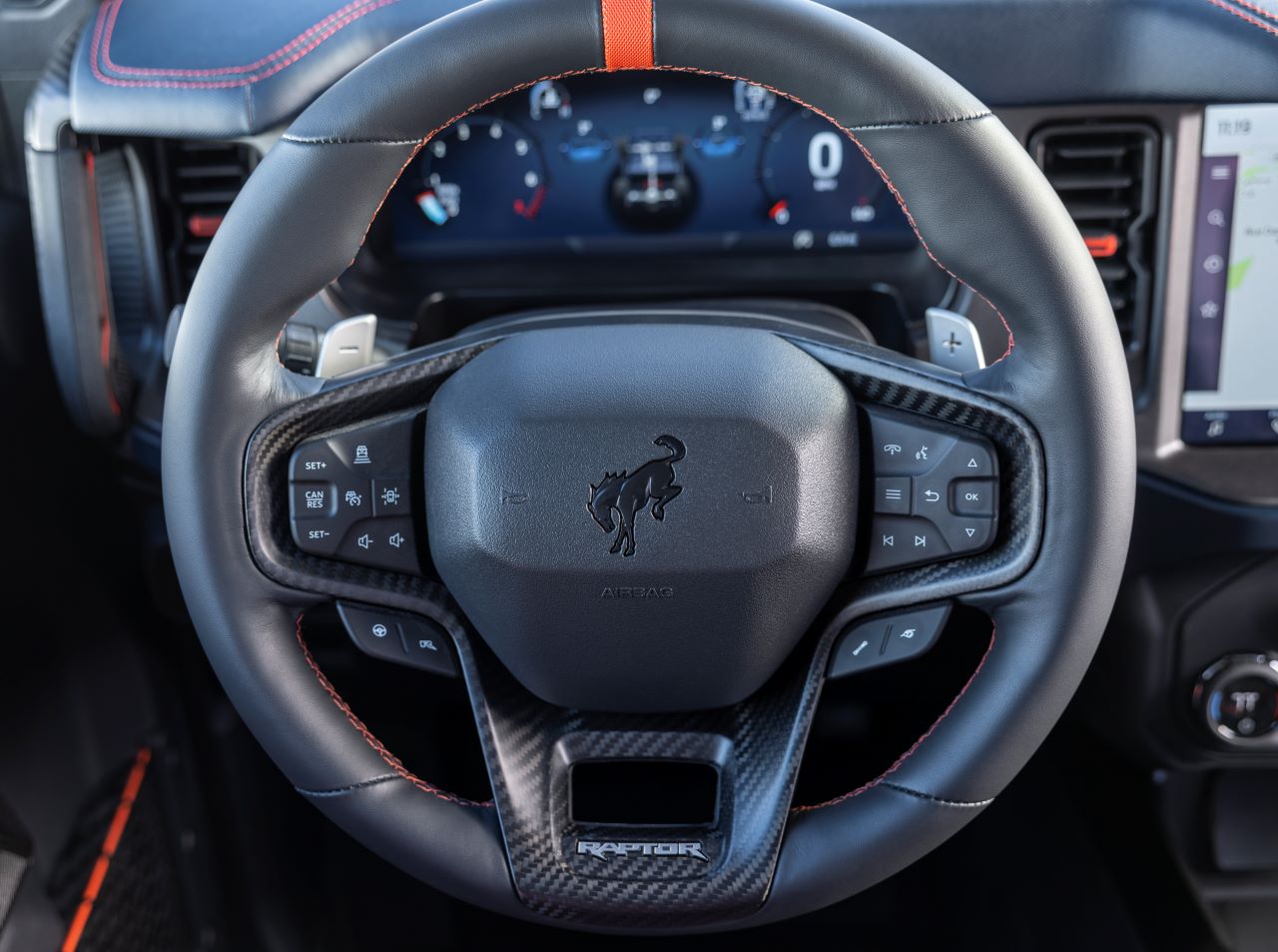 Ford Bronco Raptor steering wheel