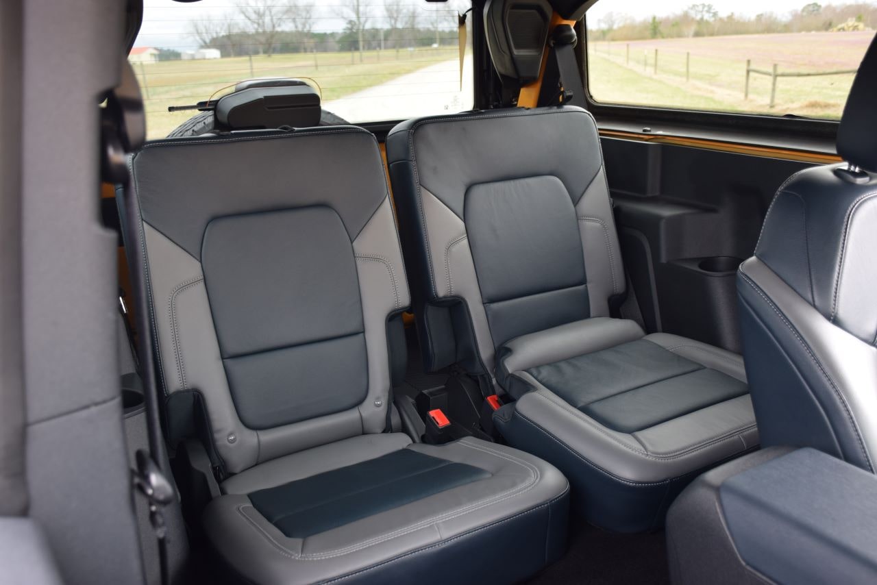 2022 Ford Bronco rear seats