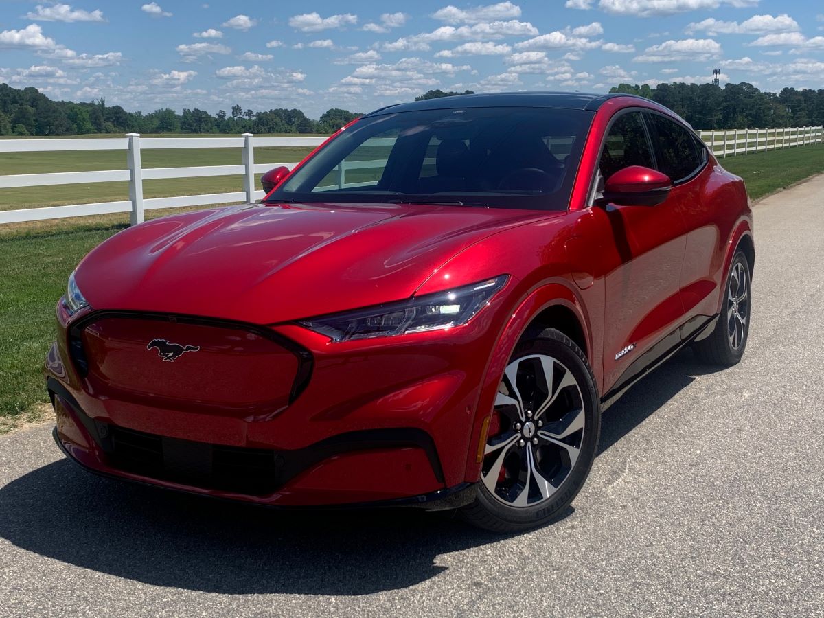 2021 Ford Mustang Mach-E three-quarter-front