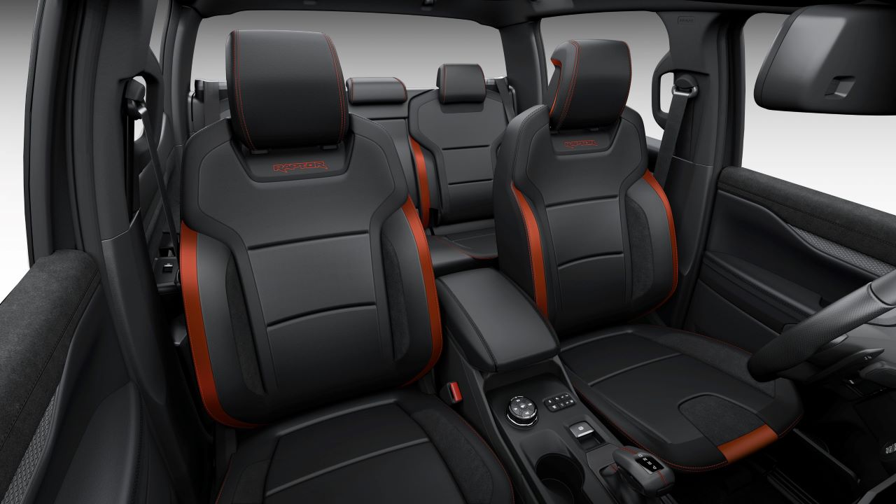 Ford Ranger Raptor Seats