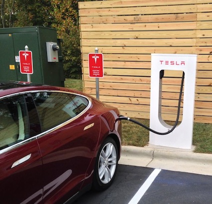 Tesla Supercharger Station