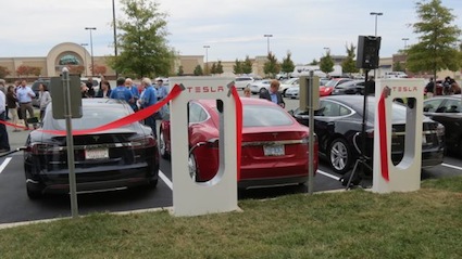 Tesla Motors Opens First North Carolina Supercharger Station — Auto