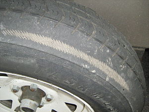 worn tire