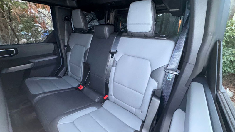 2024 Ford Bronco rear seats