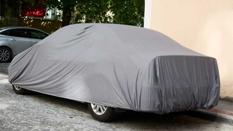 car cover parked