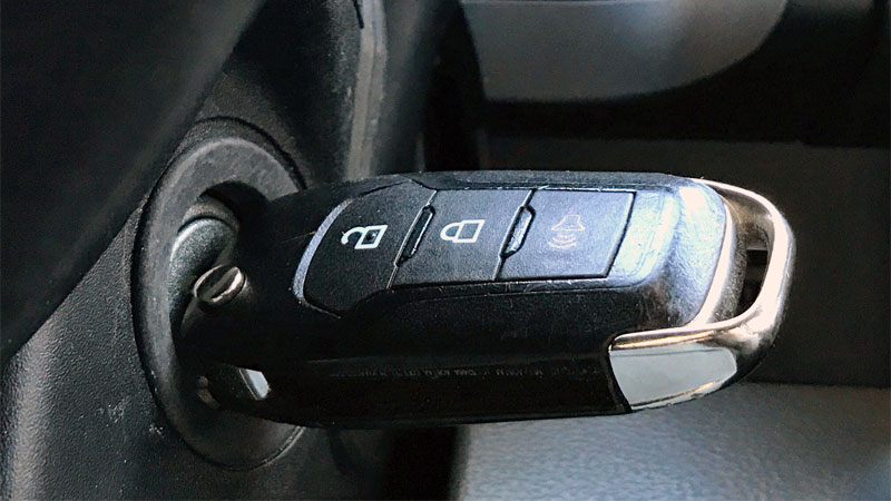 car key is stuck