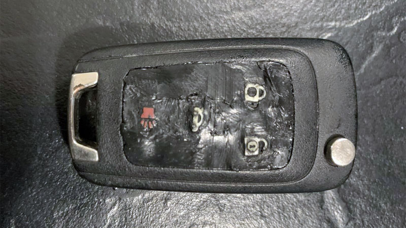 damaged key fob