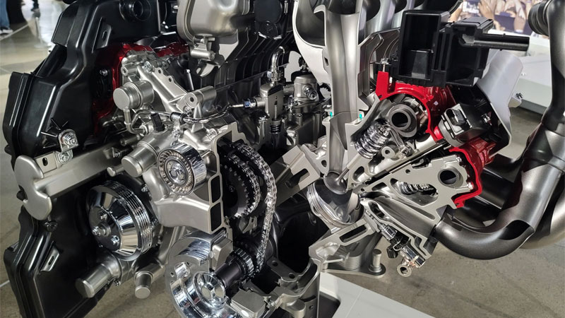 GM 5.5L flat plan crank engine