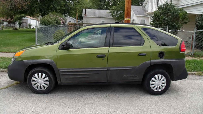 green Pontiac Aztek