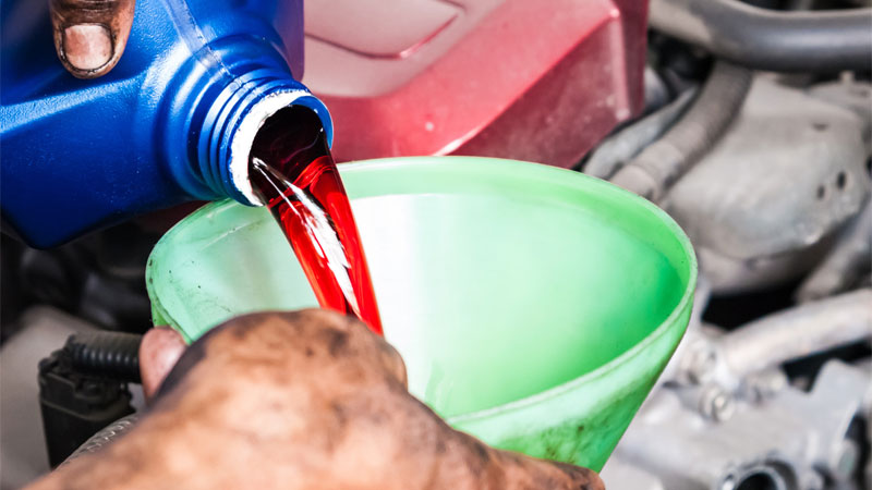 why is transmission fluid red?