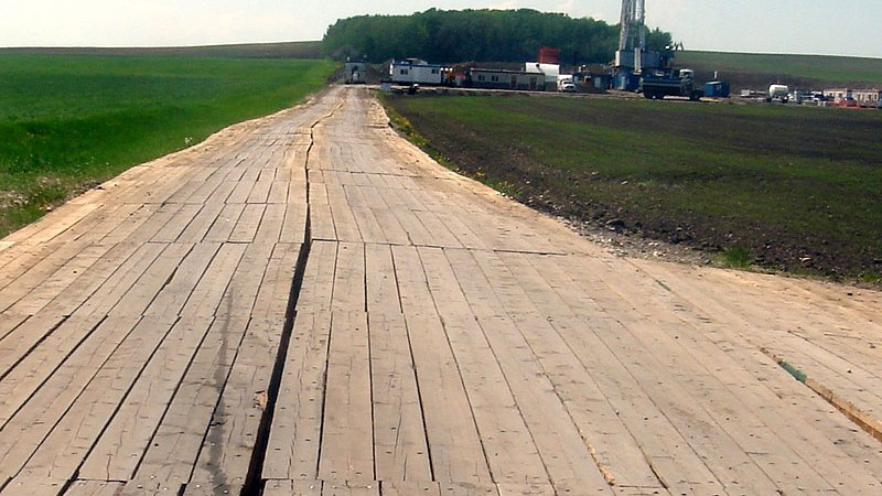 wood plank road